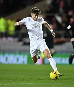 Arsenal's Kieran Tierney in Action during FA Cup Match vs Oxford United