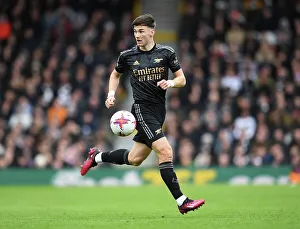 Arsenal's Kieran Tierney in Action: Fulham vs. Arsenal (2022-23)