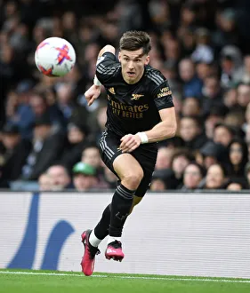 Arsenal's Kieran Tierney in Action: Fulham vs. Arsenal (2022-23)