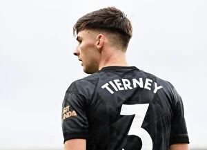 Images Dated 12th March 2023: Arsenal's Kieran Tierney in Action: Fulham vs. Arsenal (2022-23)