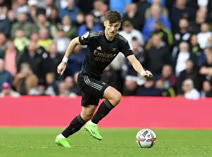 Arsenal's Kieran Tierney in Action against Leeds United - Premier League 2022-23