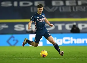 Arsenal's Kieran Tierney in Action: Leeds United vs Arsenal, Premier League 2020-21