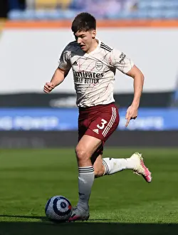 Arsenal's Kieran Tierney in Action: Leicester City vs Arsenal, Premier League 2020-21