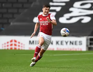 Arsenal's Kieran Tierney in Action: MK Dons Pre-Season Clash