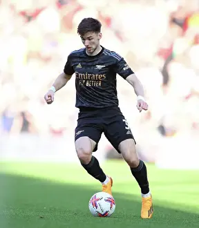Arsenal's Kieran Tierney in Action against Nottingham Forest (May 2023)