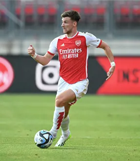 Arsenal's Kieran Tierney in Action: Nuremberg vs. Arsenal, 2023