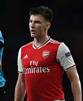 Arsenal's Kieran Tierney in Action Against Standard Liege in Europa League (2019-20)