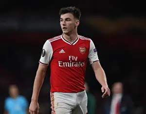 Arsenal's Kieran Tierney in Action Against Standard Liege in Europa League (2019-20)