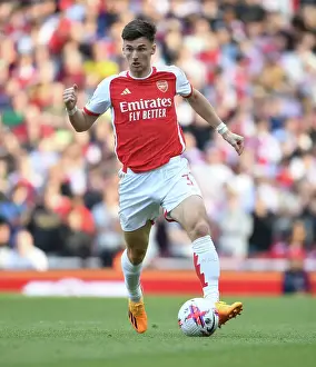 Arsenal V Wolverhampton Wanderers 2022-23 Prints: Arsenal's Kieran Tierney in Action Against Wolverhampton Wanderers in 2022-23 Premier League