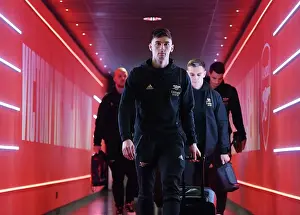 Arsenal V Crystal Palace 2022-23 Prints: Arsenal's Kieran Tierney Arrives at Emirates Stadium Ahead of Arsenal v Crystal Palace (2022-23)