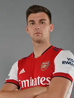 Arsenal's Kieran Tierney at Arsenal's 2021-22 Team Photocall