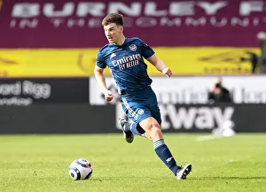 Arsenal's Kieran Tierney at Burnley: Premier League Match Amidst COVID-19 Restrictions (Burnley v Arsenal 2021)