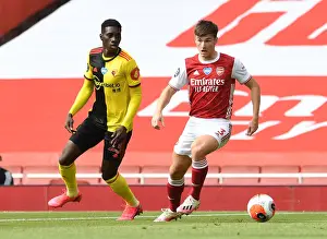 Arsenal's Kieran Tierney Clashes with Ismaila Sarr in Intense Premier League Face-off