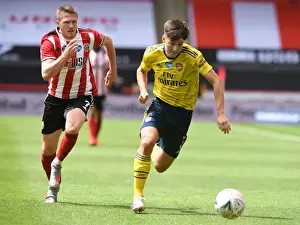 Arsenal's Kieran Tierney Clashes with John Lundstram in FA Cup Quarterfinal Battle