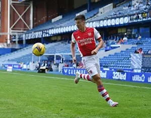 Arsenal's Kieran Tierney Clashes with Rangers at Ibrox Stadium