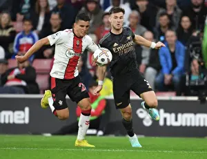 Arsenal's Kieran Tierney Clashes with Southampton's Mo Elyounoussi in Premier League Showdown