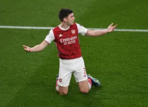 Arsenal's Kieran Tierney in Europa League Action: Arsenal vs. Olympiacos (2020-21) - Behind Closed Doors