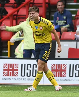 Arsenal's Kieran Tierney in FA Cup Action: Arsenal vs. Sheffield United