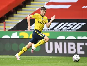 Arsenal's Kieran Tierney in FA Cup Action: Arsenal vs. Sheffield United