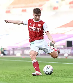 Arsenal's Kieran Tierney at Empty FA Cup Final: Arsenal vs Chelsea (2020)