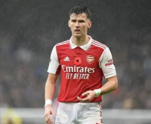 Chelsea V Arsenal 2022-23 Prints: Arsenal's Kieran Tierney Faces Off Against Chelsea in Intense Premier League Clash (2022-23)