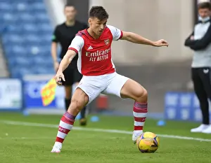 Glasgow Rangers V Arsenal 2021-22 Prints: Arsenal's Kieran Tierney Faces Rangers in Pre-Season Clash at Ibrox Stadium