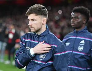 Arsenal's Kieran Tierney Gears Up for Arsenal vs. West Ham United (2022-23)