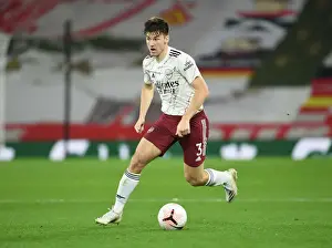 Liverpool V Arsenal 2020-21 Prints: Arsenal's Kieran Tierney Goes Head-to-Head with Liverpool at Anfield in 2020-21 Premier League