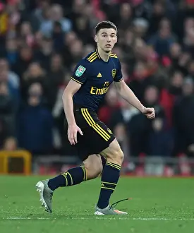 Arsenal's Kieran Tierney Goes Head-to-Head with Liverpool in Carabao Cup Clash