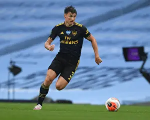 Arsenal's Kieran Tierney Goes Head-to-Head with Manchester City in Premier League Battle, 2019-2020