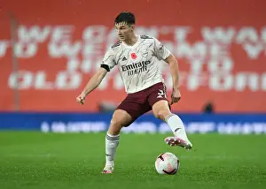 Arsenal's Kieran Tierney at Manchester United: 2020-21 Premier League Clash (Behind Closed Doors)