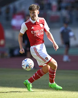 Arsenal's Kieran Tierney in Pre-Season Action against 1. FC Nurnberg