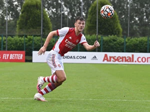 Images Dated 28th July 2021: Arsenal's Kieran Tierney in Pre-Season Action: Arsenal vs. Watford, 2021