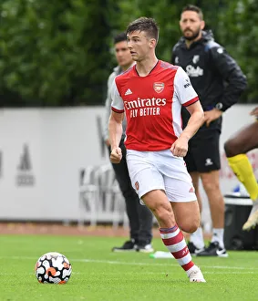 Arsenal's Kieran Tierney in Pre-Season Action vs. Watford, 2021