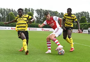 Arsenal's Kieran Tierney in Pre-Season Action Against Watford