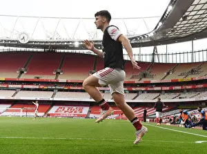 Arsenal V West Bromwich Albion 2020-21 Prints: Arsenal's Kieran Tierney Prepares for Emirates Showdown: Arsenal vs
