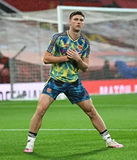 Arsenal's Kieran Tierney Prepares for Manchester United Clash in Empty Old Trafford (2020-21 Premier League)