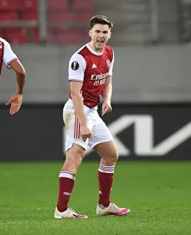 Arsenal V SL Benfica 2020-21 Prints: Arsenal's Kieran Tierney Scores in Europa League Victory over SL Benfica