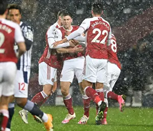 West Bromwich Albion V Arsenal 2020-21 Prints: Arsenal's Kieran Tierney Scores First Goal in West Bromwich Albion Victory