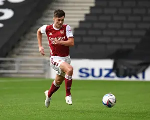 MK Dons V Arsenal 2020-21 Prints: Arsenal's Kieran Tierney Shines in Pre-Season: MK Dons Showdown