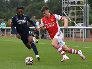 Arsenal's Kieran Tierney Stands Out in Arsenal's Pre-Season Victory over Millwall (2021-22)