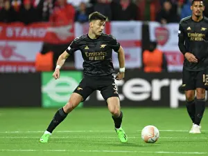 Arsenal's Kieran Tierney in UEFA Europa League Action against Bodø/Glimt