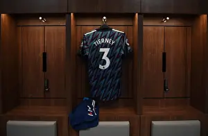 Arsenal's Kieran Tierney's Shirt in Brentford Changing Room - Brentford vs Arsenal, 2021-22 Premier League