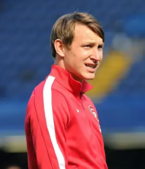 Chelsea V Arsenal 2013-14 Prints: Arsenal's Kim Kallstrom Prepares for Chelsea Showdown - Premier League 2013-14
