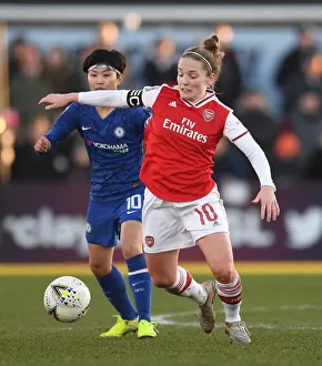 Arsenal Women V Chelsea Women 2019-20 Prints: Arsenal's Kim Little in Action: Arsenal Women vs. Chelsea Women, FA WSL Clash