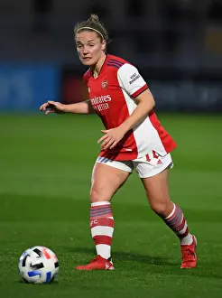 Arsenal's Kim Little in Action: Arsenal Women vs Slavia Prague - UEFA Women's Champions League 2021-22
