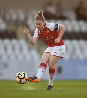 Arsenal Women V Reading Women 2017-18 Prints: Arsenal's Kim Little in Action: Thrilling Moments from the Women's Super League Clash Against Reading