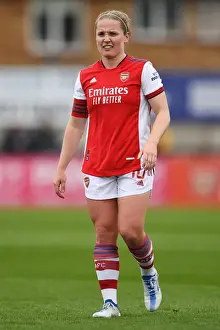 Arsenal's Kim Little in Deep Thought During FA WSL Clash Against Aston Villa