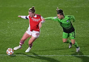 Arsenal Women V HB Koge 2021-22 Prints: Arsenal's Kim Little Faces Off Against HB Koge in UEFA Women's Champions League Showdown
