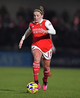 Arsenal Women V Manchester City Women - Conti Cup 2022-23 Prints: Arsenal's Kim Little Faces Off Against Manchester City in FA WSL Cup Semi-Final Showdown